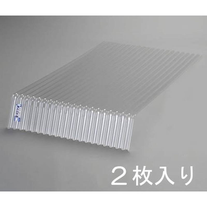 エスコ EA952CC-11 1220x655mmポリカ先曲り波板(クリアー/2枚) 1個（ご注文単位1個）【直送品】