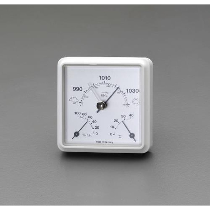 エスコ EA742BA-21 85x35x85mm気圧・温度・湿度計 1個（ご注文単位1個）【直送品】