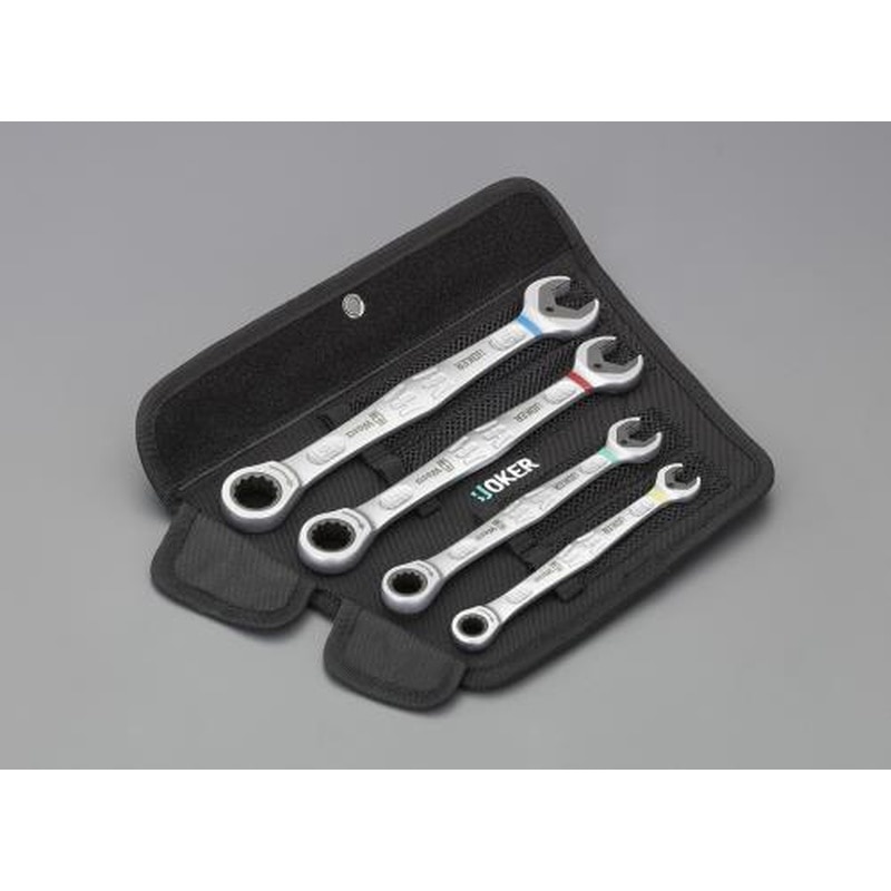 エスコ EA614WA 4本組コンビネーションレンチ(ラチェット式) 1個（ご注文単位1個）【直送品】