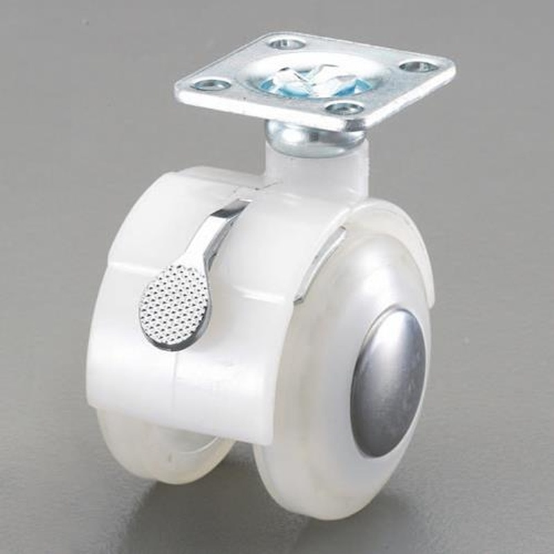 エスコ EA986TD-150 50mmキャスター(ツインホイール・ブレーキ付) 1個(ご注文単位1個)【直送品】