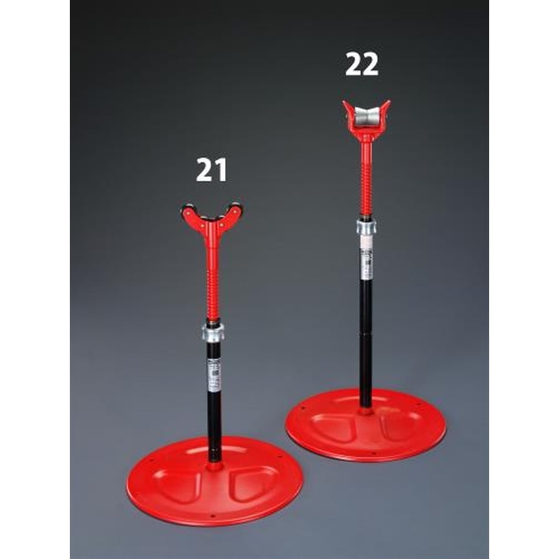 エスコ EA348RB-21 50A-150A/590-840mmパイプサポート 1個（ご注文単位1個）【直送品】