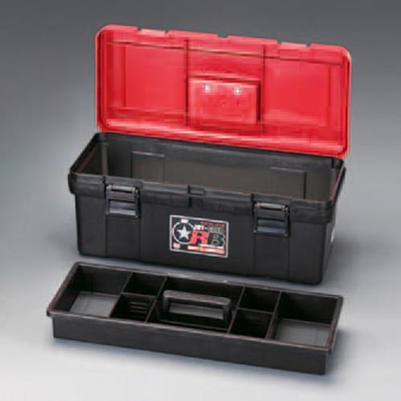 エスコ EA505KB-530 530x253x220mm工具箱(中皿付) 1個(ご注文単位1個)【直送品】