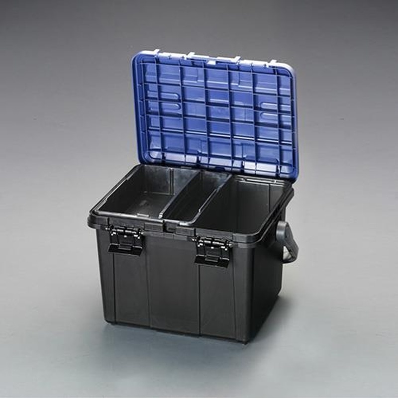 エスコ EA505-6 465x333x322mm収納ケース(ブルー/ブラック) 1個(ご注文単位1個)【直送品】