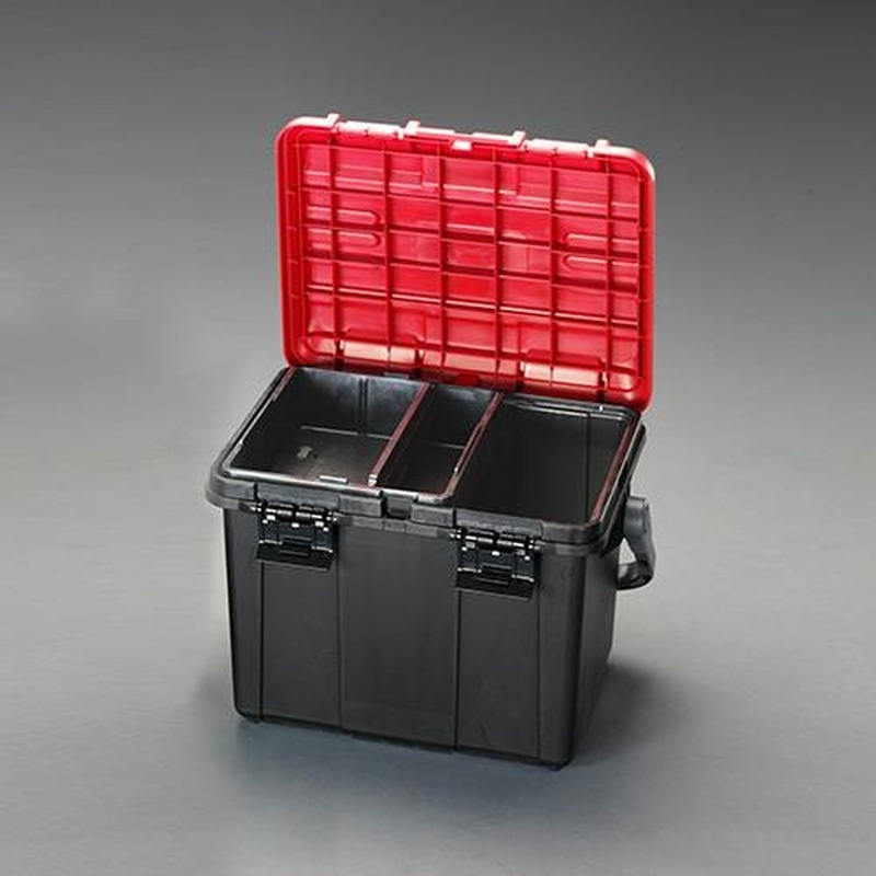 エスコ EA505-7 465x333x322mm収納ケース(レッド/ブラック) 1個(ご注文単位1個)【直送品】