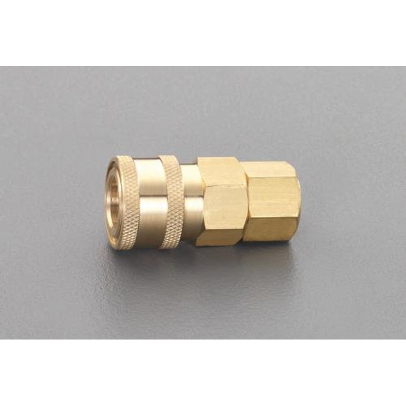 エスコ EA140DJ-214 Rc1/2”雌ねじソケット(20型/真鍮) 1個（ご注文単位1個）【直送品】