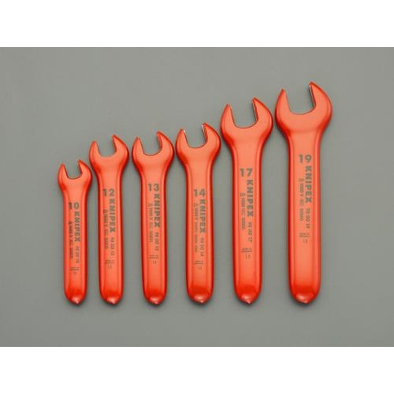 エスコ EA640LA 6本組片口スパナ(絶縁) 1個（ご注文単位1個）【直送品】