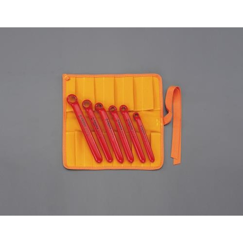 エスコ EA640LB 6本組片口めがねレンチ(絶縁) 1個（ご注文単位1個）【直送品】