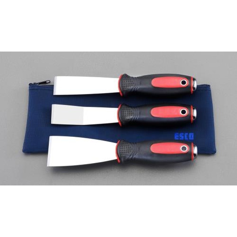 エスコ EA579AK-100 3本組チゼルスクレーパーセット(ステンレス製) 1個(ご注文単位1個)【直送品】