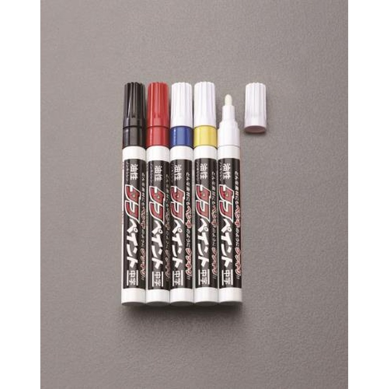 エスコ EA765MT 5本組［中字]油性タフペイントセット 1個（ご注文単位1個）【直送品】