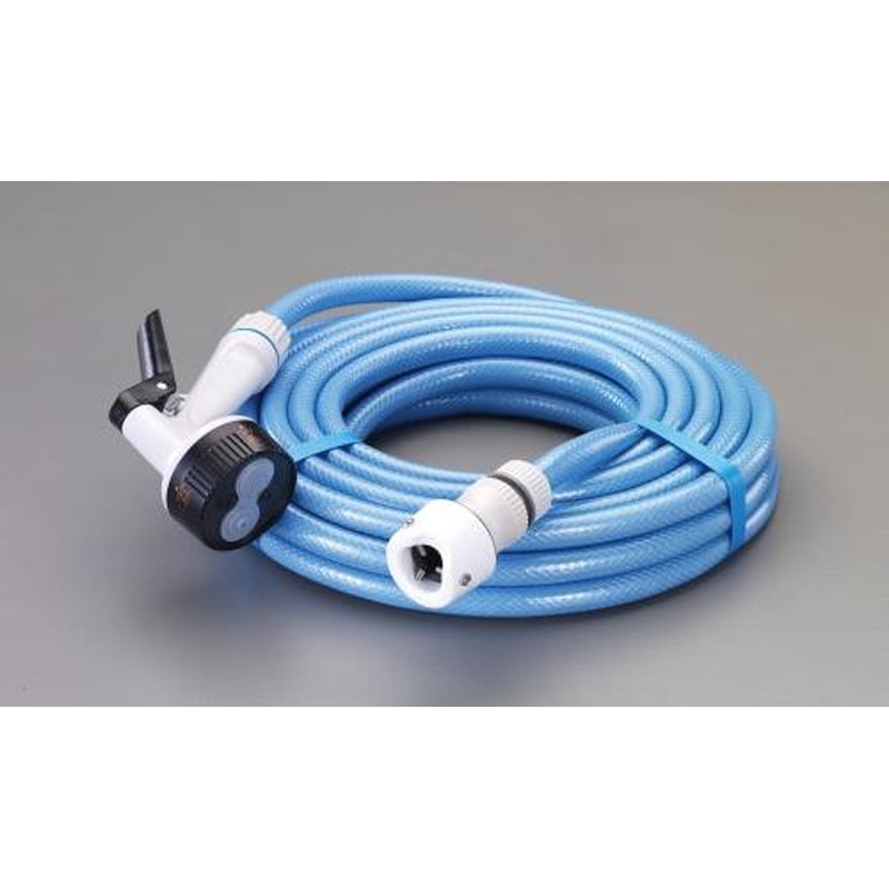 エスコ EA124DP-10 12/20mmx10mウォーターホース(スプレーノズル付/糸入り) 1個（ご注文単位1個）【直送品】