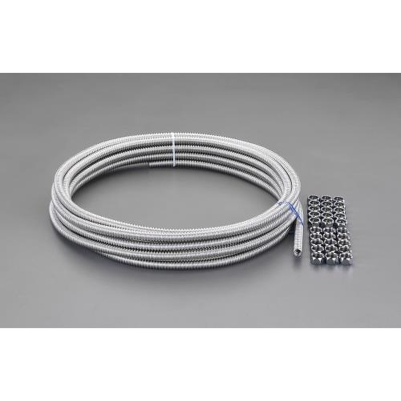 エスコ EA424AE-113 呼13/G1/2”(呼径13)フレキパイプ(ナット付セット) 1個（ご注文単位1個）【直送品】