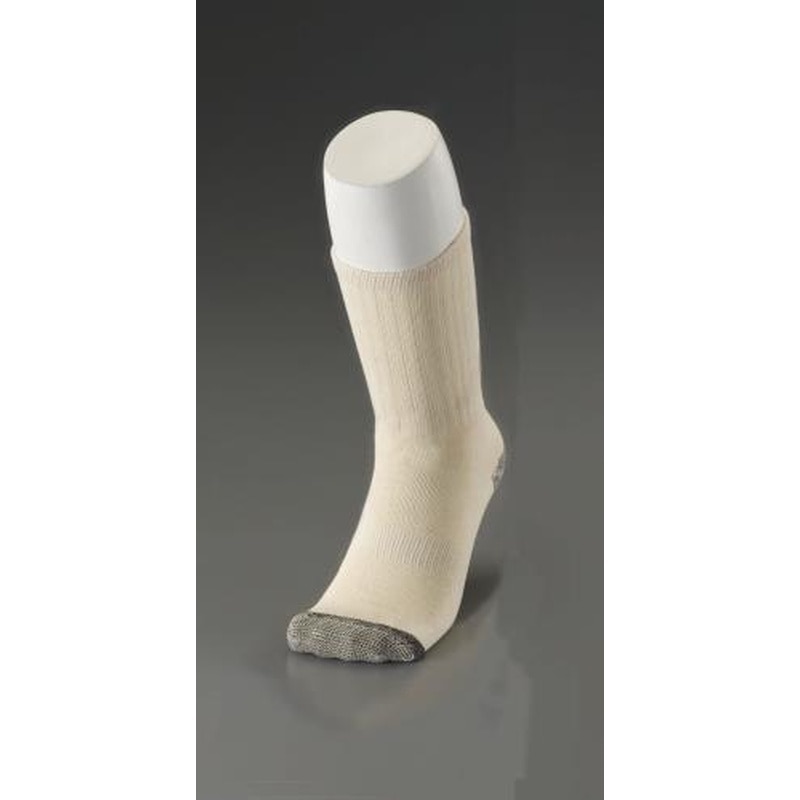 エスコ EA354VM-1 25-27cm靴下(伸縮素材/生成り) 1個（ご注文単位1個）【直送品】