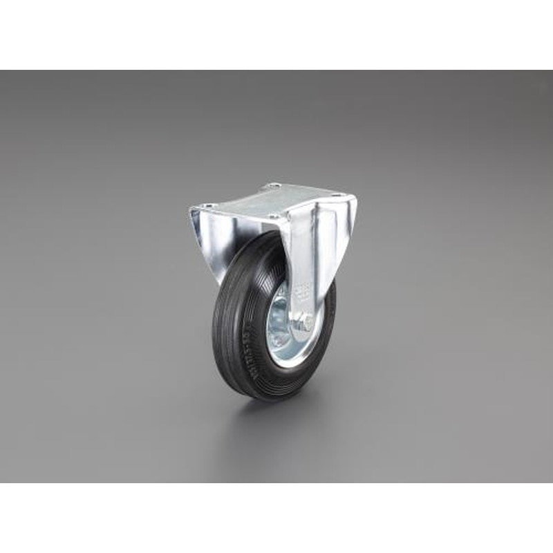 エスコ EA986H-1 80mmキャスター(固定金具) 1個（ご注文単位1個）【直送品】