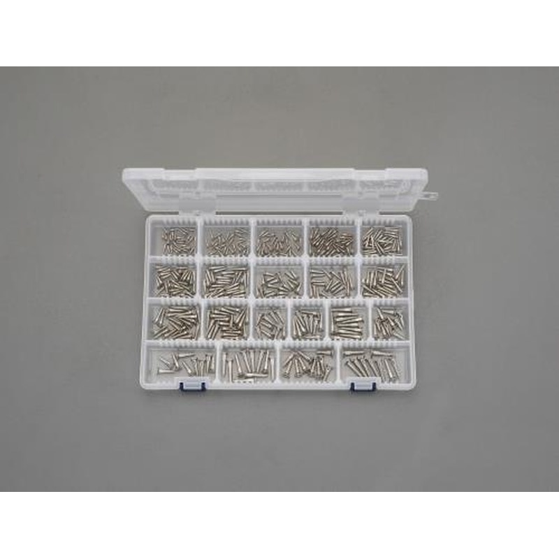 エスコ EA949EJ-4 2.1-4.5mm皿頭木ねじセット(真鍮製) 1個（ご注文単位1個）【直送品】