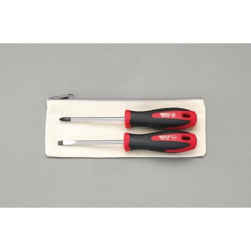 エスコ EA557DC-10 2本組［＋-]ドライバー 1個（ご注文単位1個）【直送品】