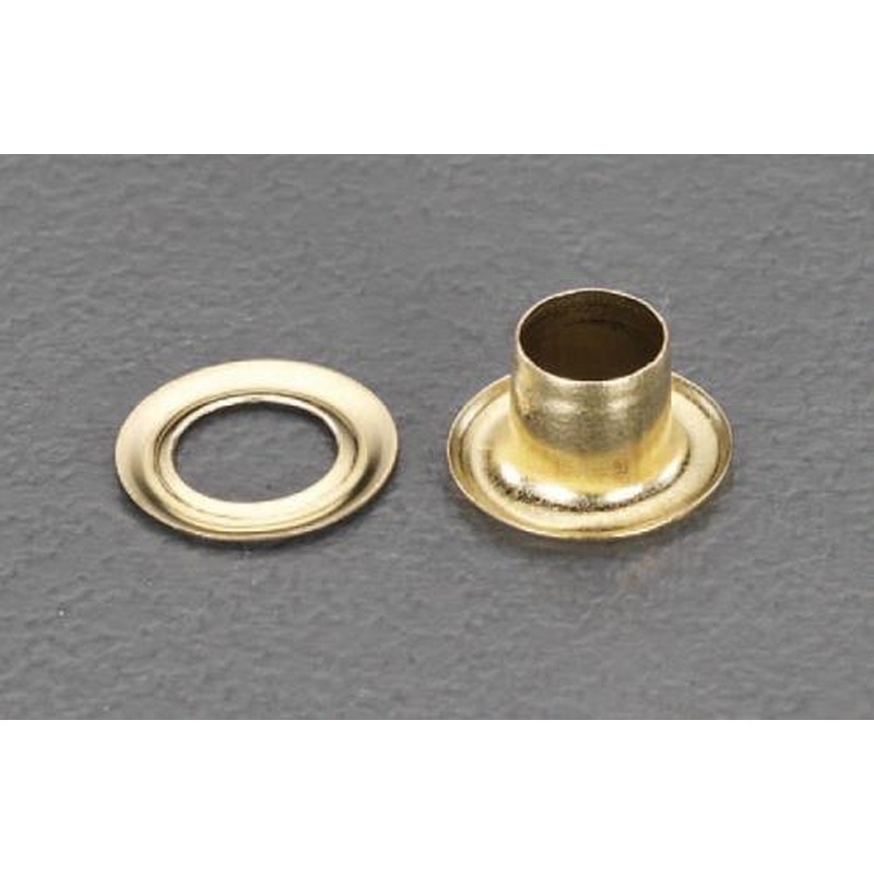 エスコ EA576MG-105 5mm両面ハトメ(真鍮/100組) 1個（ご注文単位1個）【直送品】