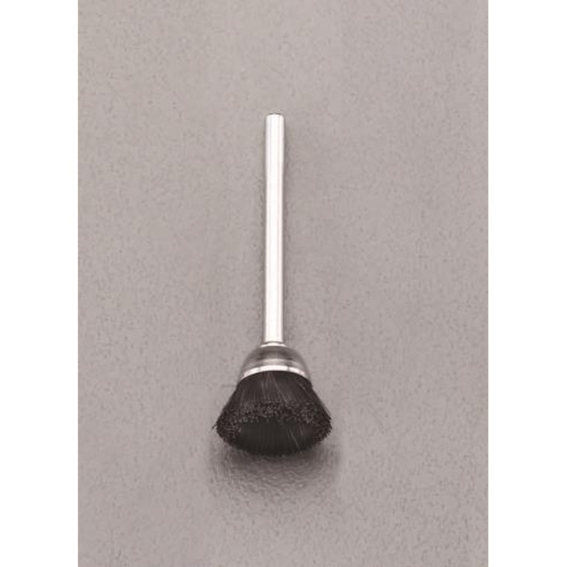 エスコ EA819AJ-73 14mm/3mm軸軸付ブラシ(黒豚毛) 1個（ご注文単位1個）【直送品】