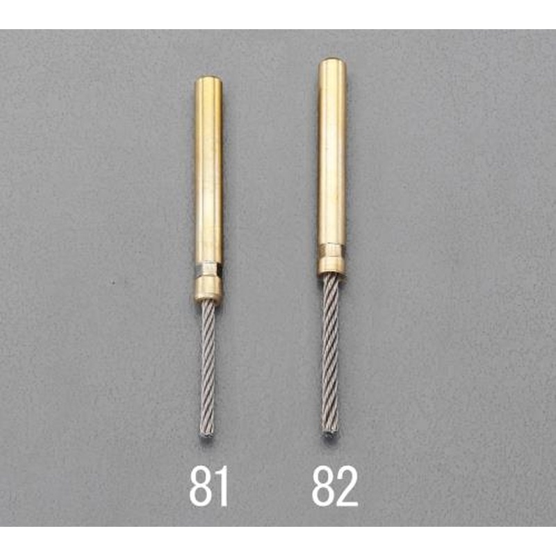 エスコ EA819BJ-82 3.0x30mm/6mm軸付ステンレスロープブラシ 1個（ご注文単位1個）【直送品】