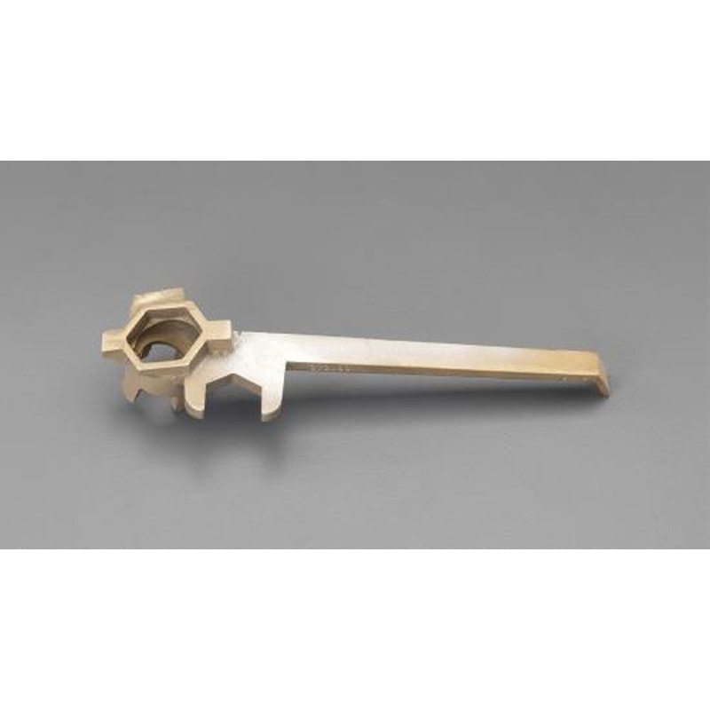 エスコ EA991JM-12 310mmドラム缶レンチ(ノンスパーク/真鍮製) 1個（ご注文単位1個）【直送品】