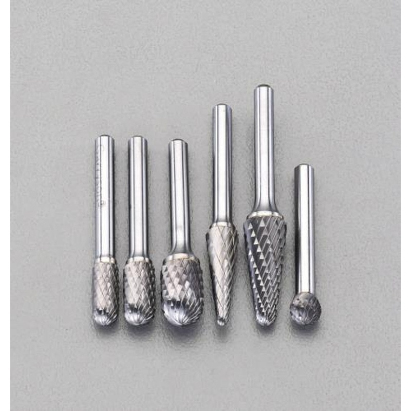 エスコ EA819J-16 6本組超硬カッター(鉄鋳物用・6mm軸) 1個（ご注文単位1個）【直送品】