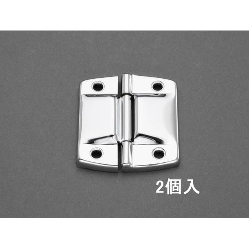 エスコ EA951CF-12 50x43mmストップ付丁番(鉄/2個) 1個(ご注文単位1個)【直送品】