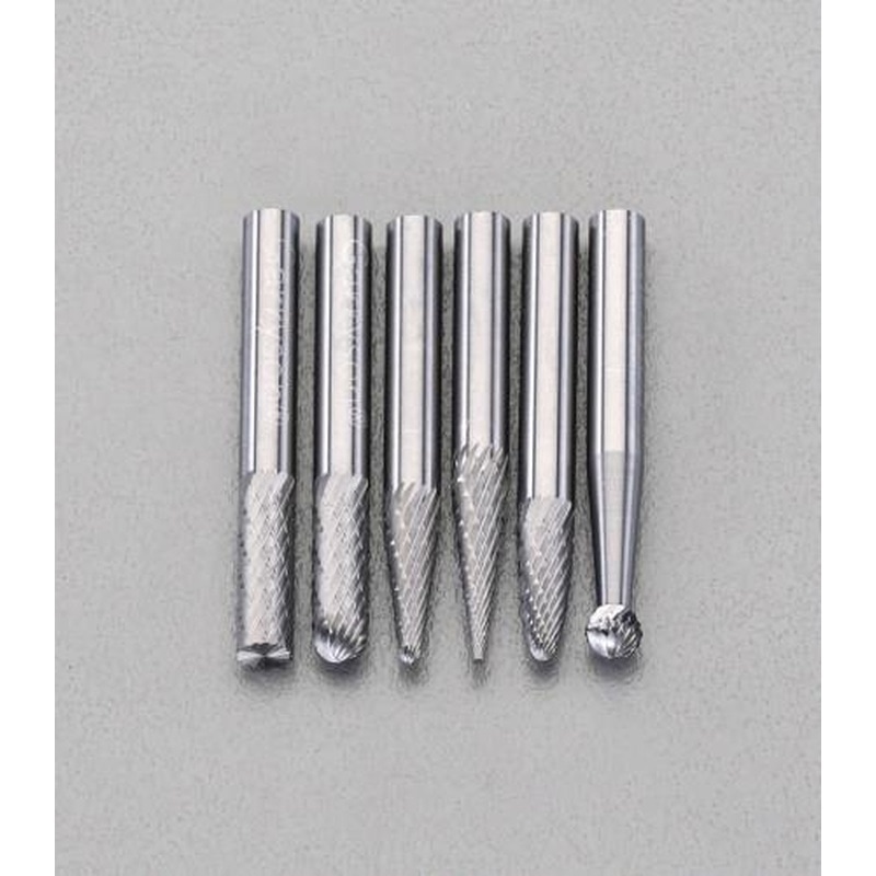 エスコ EA819J-11 6本組超硬カッター(6mm軸) 1個（ご注文単位1個）【直送品】