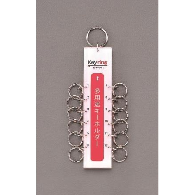 エスコ EA956VD-11 キーホルダー(12キー) 1個（ご注文単位1個）【直送品】
