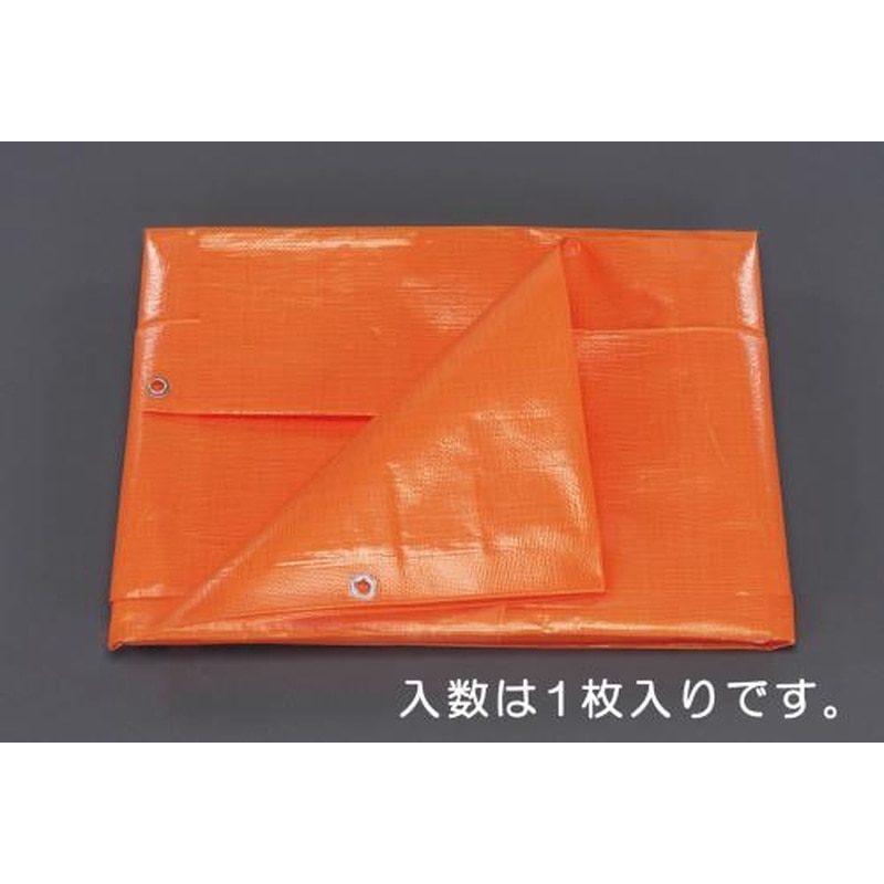 エスコ EA911AC-13 3.6x5.4m/0.25mmオレンジシート(#3000) 1個（ご注文単位1個）【直送品】