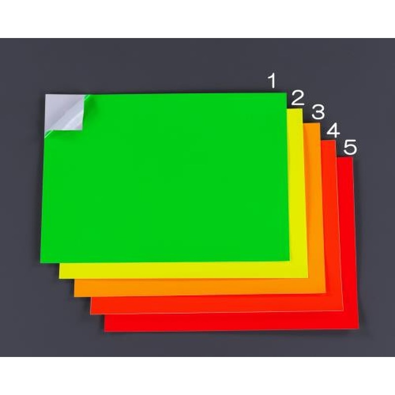 エスコ EA983GG-5 297x210mm蛍光粘着シート(レッド) 1個（ご注文単位1個）【直送品】