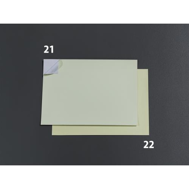 エスコ EA983GG-22 297x210mm蓄光粘着シート(高輝度・長残光タイプ) 1個（ご注文単位1個）【直送品】