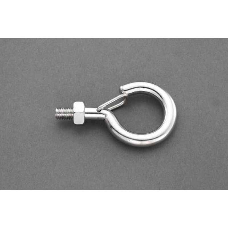 エスコ EA951DN-1 M6x45mmねじ付フック(ステンレス製) 1個(ご注文単位1個)【直送品】