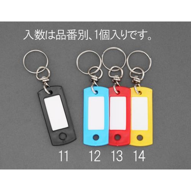 エスコ EA956VL-12 22x53mmネームタグ(ブルー) 1個(ご注文単位1個)【直送品】