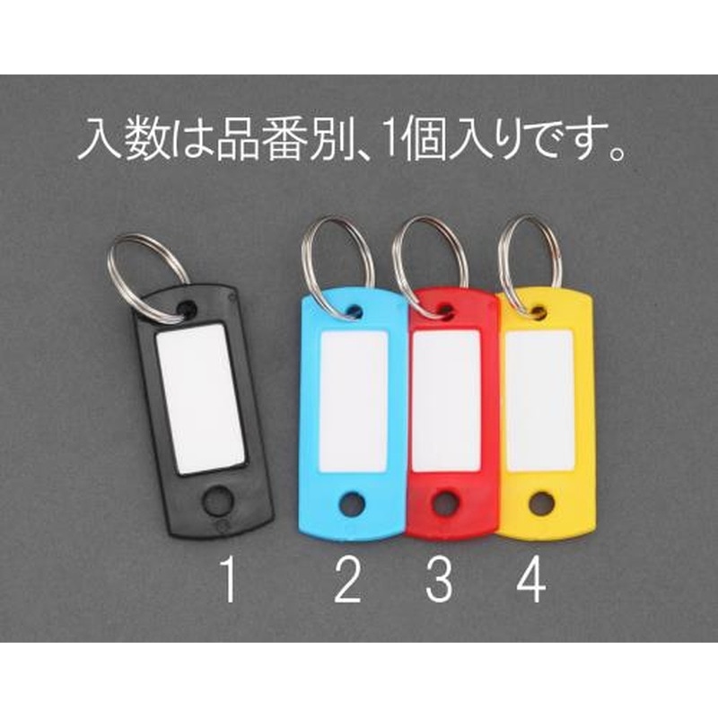 エスコ EA956VL-2 22x53mmネームタグ(ブルー) 1個(ご注文単位1個)【直送品】