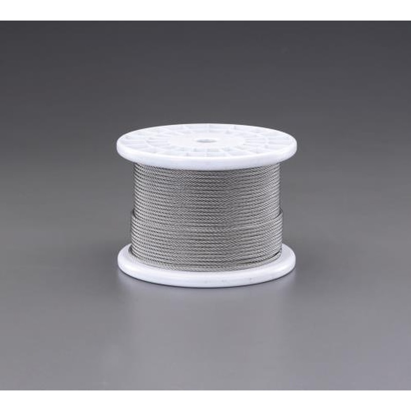 エスコ EA628SR-2 2.0mmx100m/7x19ワイヤーロープ(ステンレス製) 1個（ご注文単位1個）【直送品】