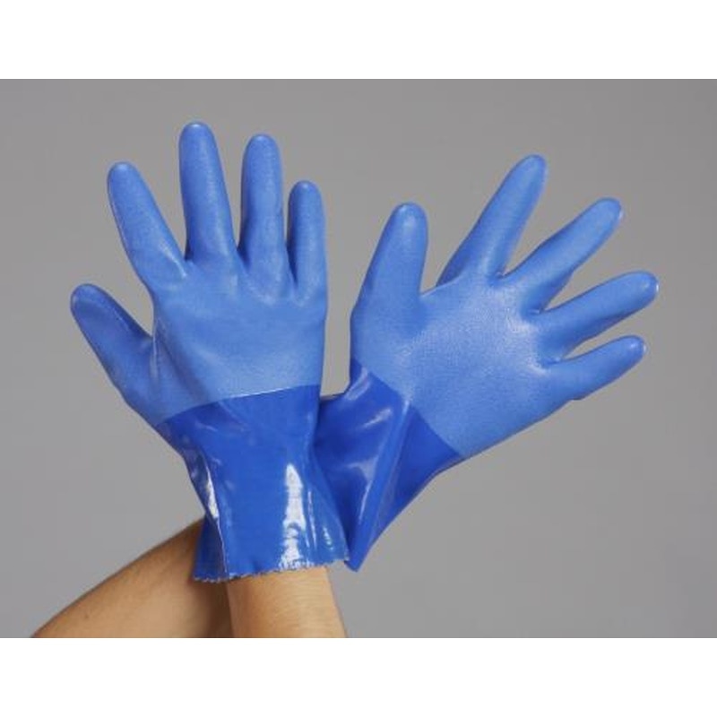 エスコ EA354GE-7[L]手袋(耐油/塩化ビニール・裏綿ポリエステル) 1個（ご注文単位1個）【直送品】