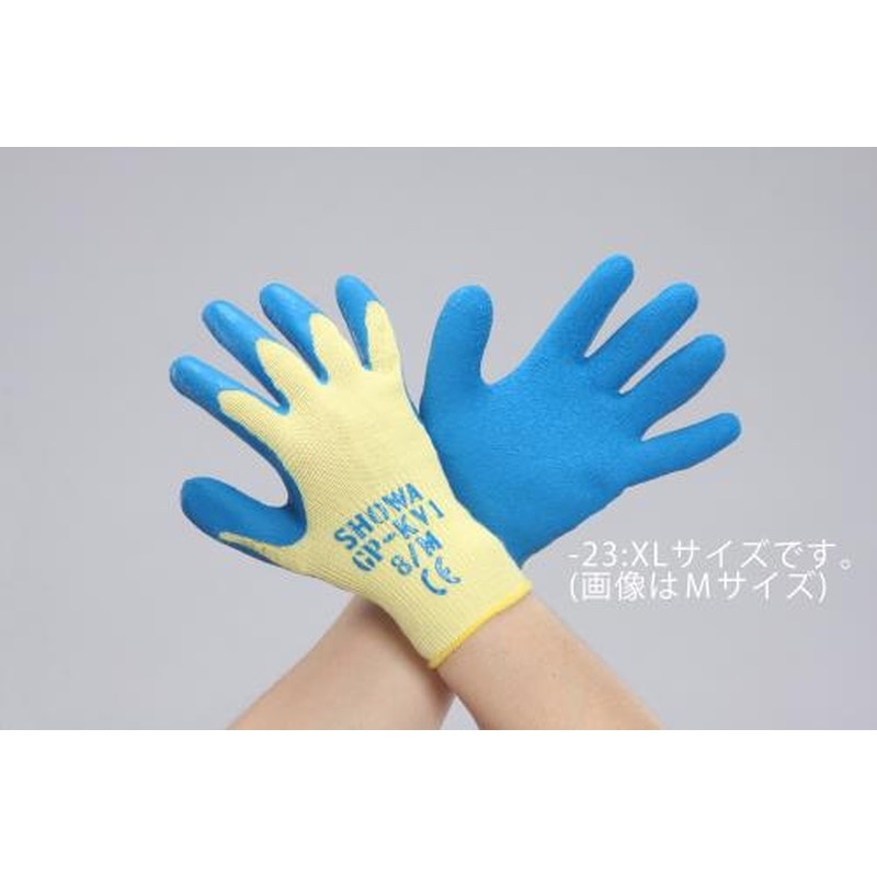 エスコ EA354GJ-23[XL]手袋(耐切創/ケブラー・ポリエステル・ゴムコート) 1個（ご注文単位1個）【直送品】