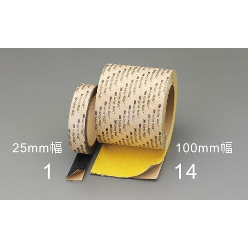エスコ EA944DL-14 100mmx5m滑り止めテープ(屋外・凸凹面用/黄) 1個(ご注文単位1個)【直送品】