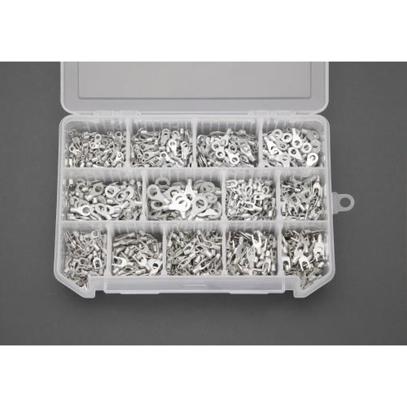 エスコ EA538LG-3 裸圧着端子セット 1個(ご注文単位1個)【直送品】