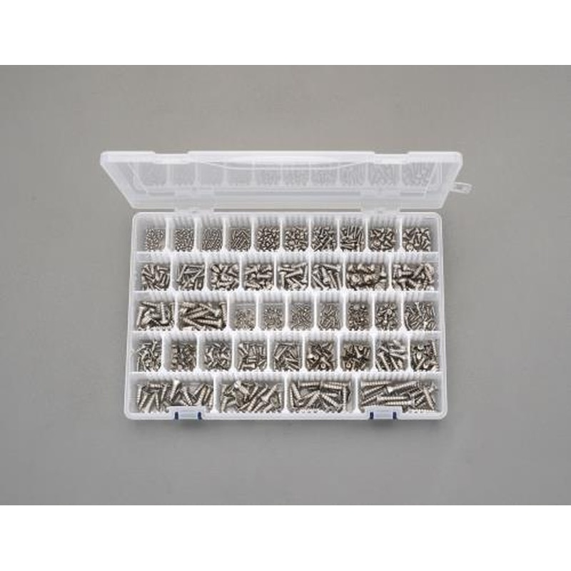 エスコ EA949AL-3 2-6mm鍋・皿頭タッピングビスセット(ステンレス製) 1個（ご注文単位1個）【直送品】