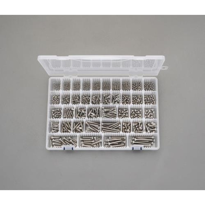 エスコ EA949AL-4 2-6mm鍋頭タッピングビスセット(ステンレス製) 1個（ご注文単位1個）【直送品】