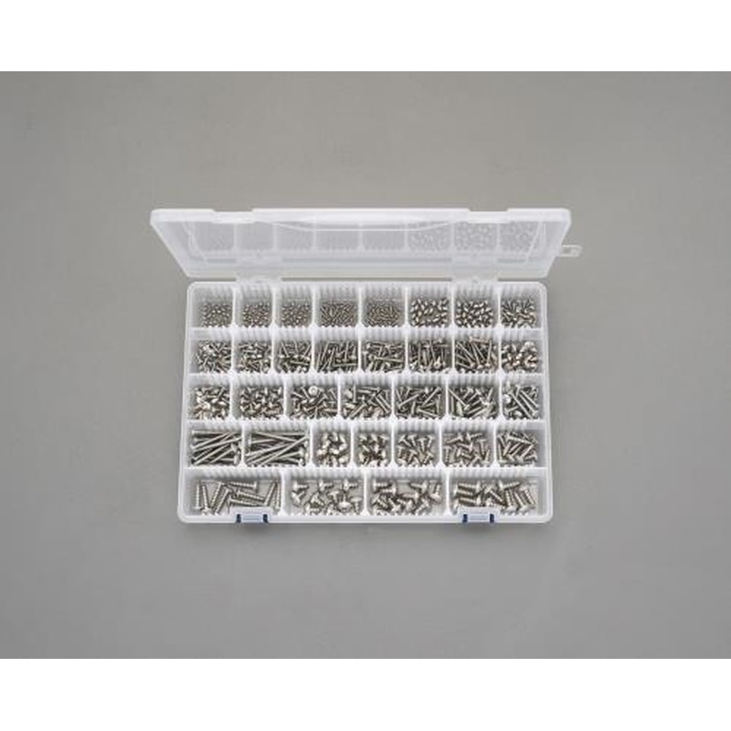 エスコ EA949AL-31 2-6mmトラス頭タッピングビスセット(ステンレス製) 1個（ご注文単位1個）【直送品】