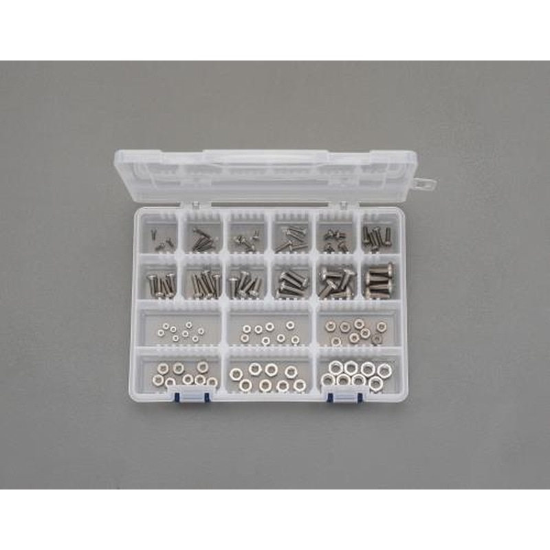 エスコ EA949NF-50 UNFNo2-1/4鍋頭小ねじナットセット(ステンレス製) 1個(ご注文単位1個)【直送品】