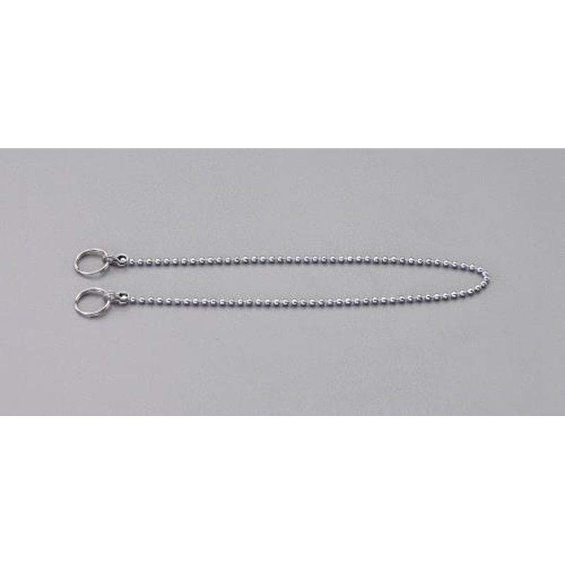 エスコ EA628SK-51 3.5x400mmボールチェーン(両端リング付) 1個（ご注文単位1個）【直送品】