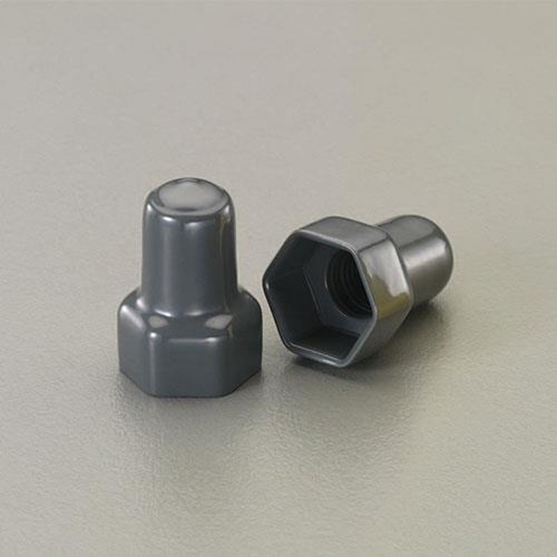 エスコ EA983FN-706G M6シングルナット用保護キャップ(グレー/2個 1個(ご注文単位1個)【直送品】