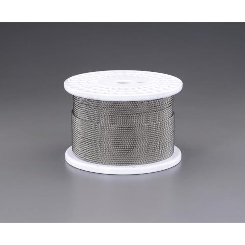 エスコ EA628SR-25 2.5mmx200m/7x19ワイヤーロープ(ステンレス製) 1個（ご注文単位1個）【直送品】