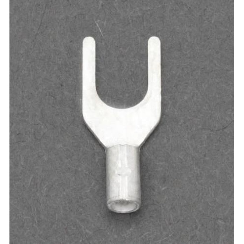 エスコ EA538MP-7 0.75-3.5［Y形]裸圧着端子(100個) 1個（ご注文単位1個）【直送品】