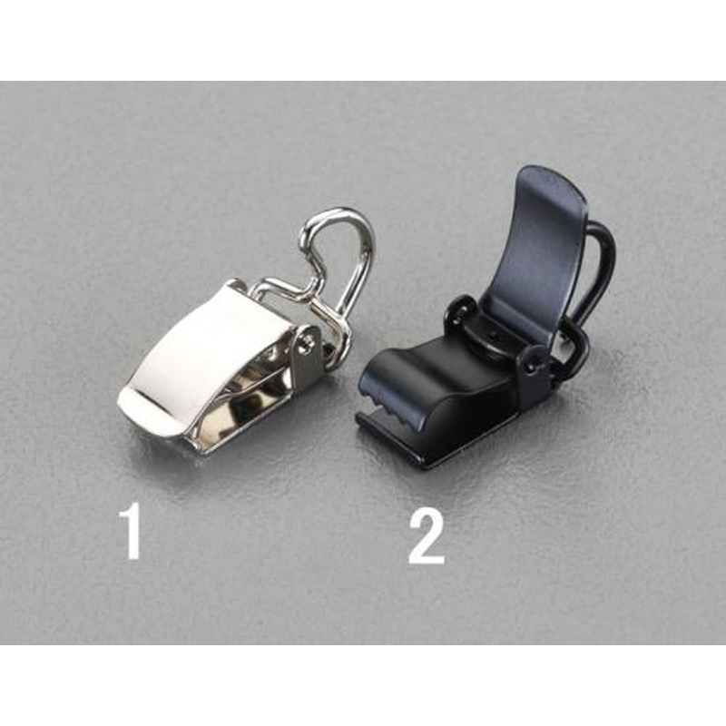 エスコ EA970KB-2 クリップランナーフック・カーテンレール用(ブラック/5個) 1個（ご注文単位1個）【直送品】