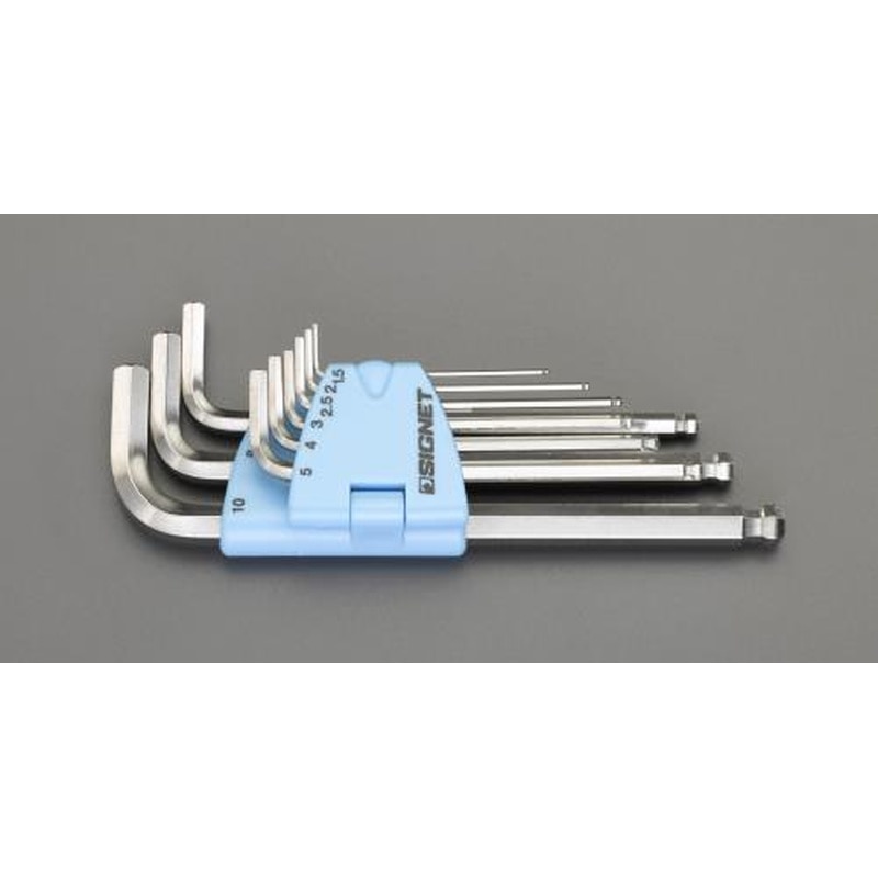 エスコ EA573SV 1.5-10mm/9本組［BallHex]キーレンチ(ステンレス製) 1個（ご注文単位1個）【直送品】