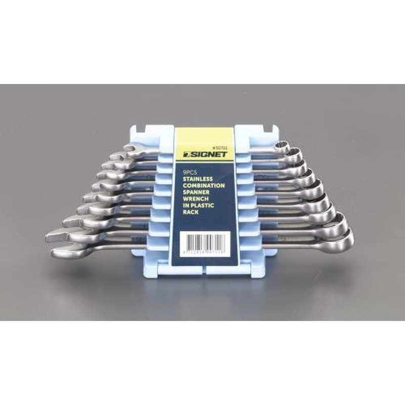 エスコ EA614CS 9本組片目片口スパナセット 1個（ご注文単位1個）【直送品】