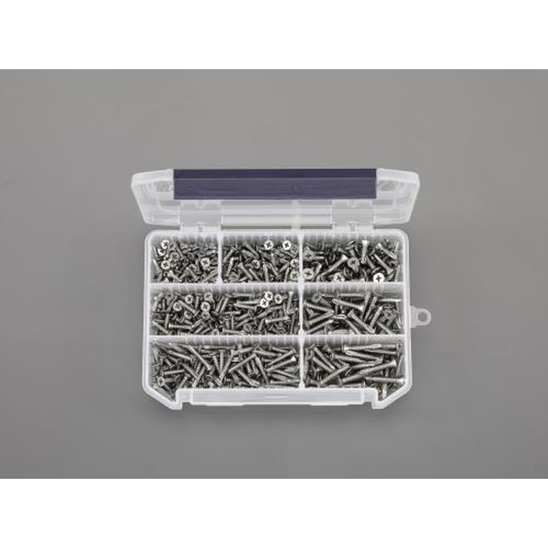 エスコ EA949AM-12 ピアスビスセット(皿頭/ステンレス) 1個（ご注文単位1個）【直送品】